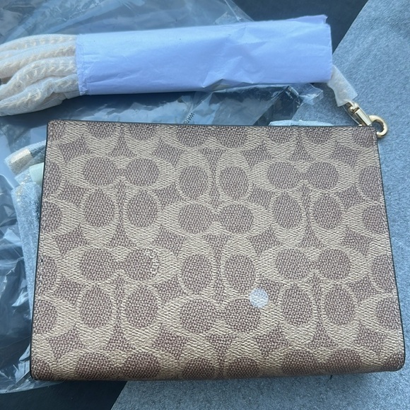 New COACH Slim Crossbody Bag In Signature Canvas - Picture 7 of 8